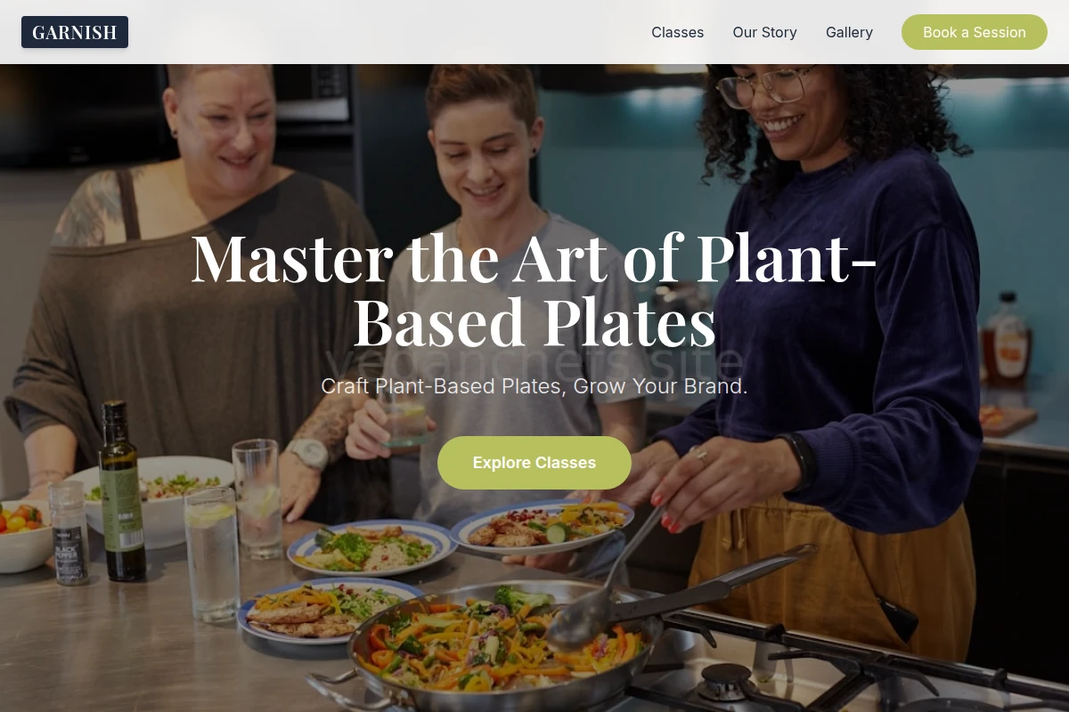 Garnish Cooking Class