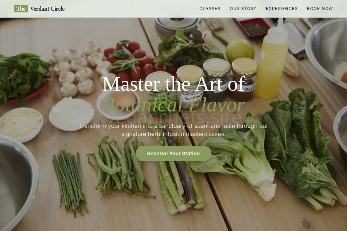 Infusion Cooking Class