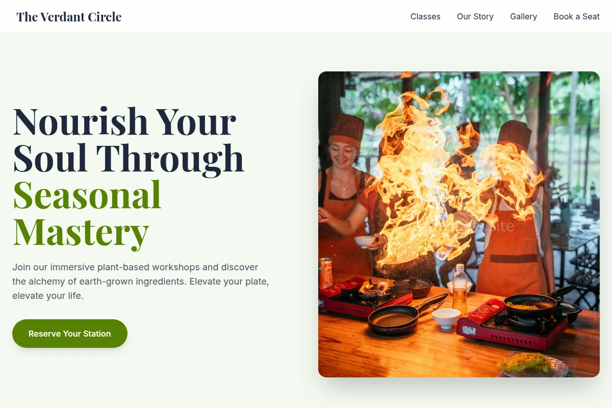 Earth Cooking Class