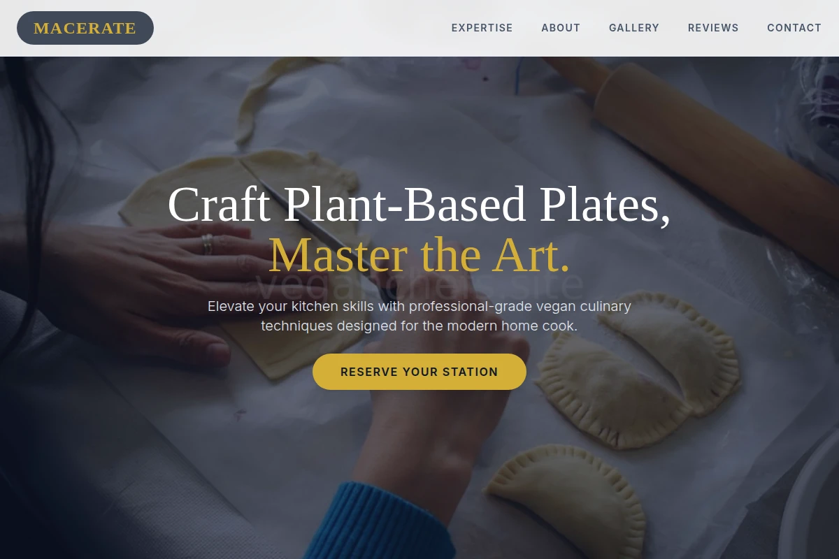 Macerate Cooking Class