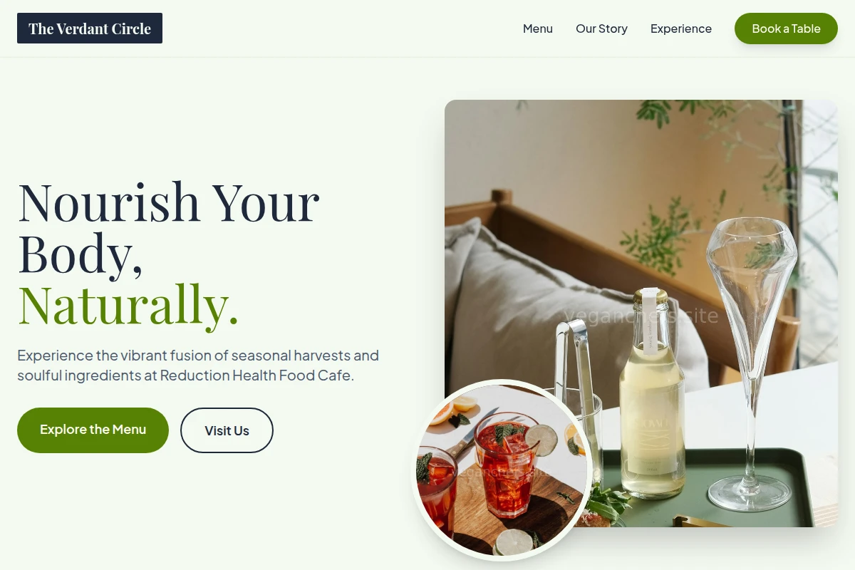 Reduction Health Food Cafe