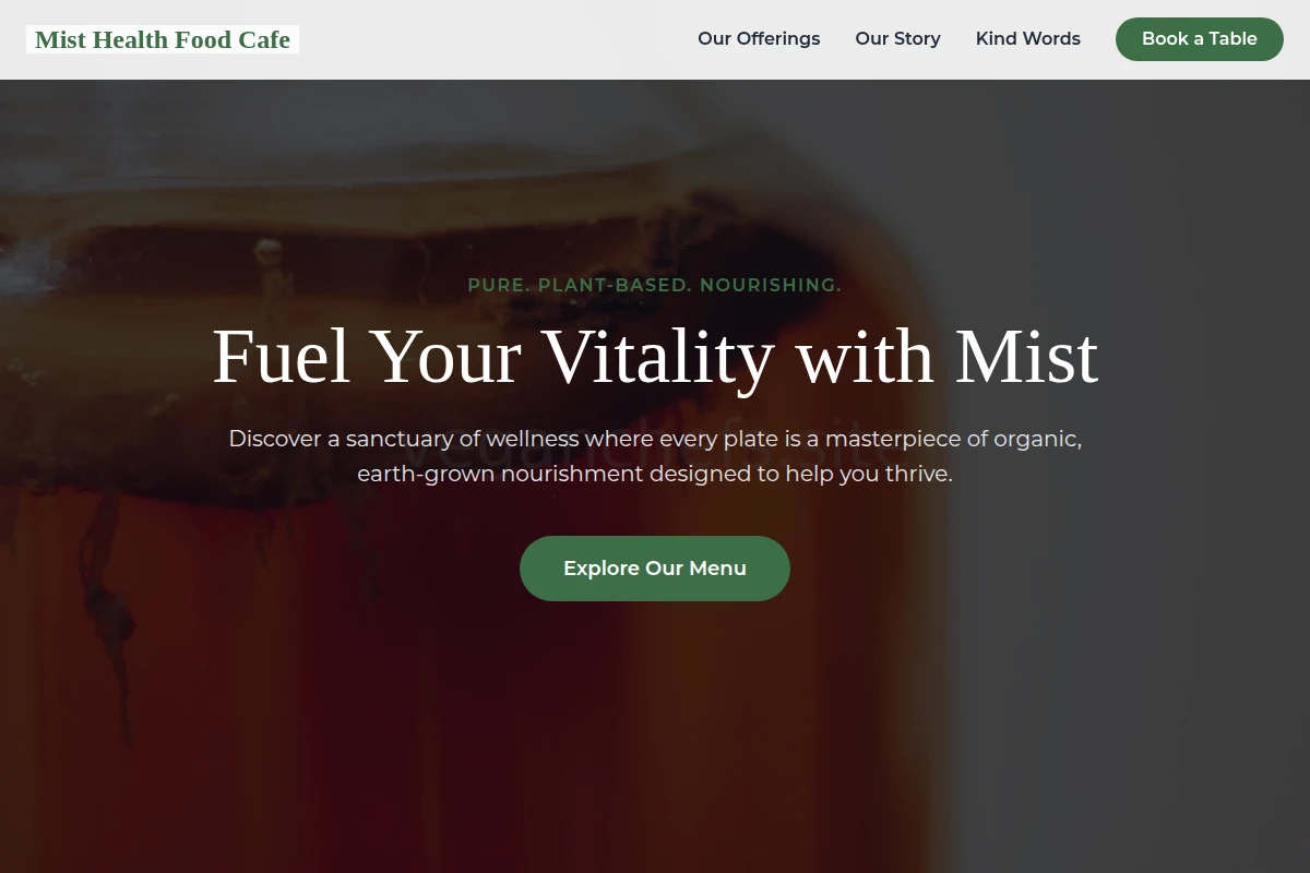 Mist Health Food Cafe