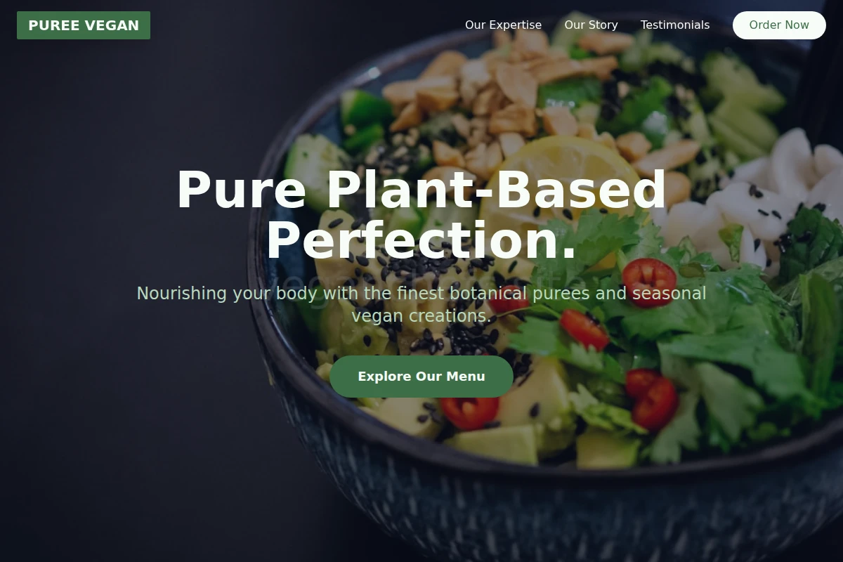 Puree Vegan Food