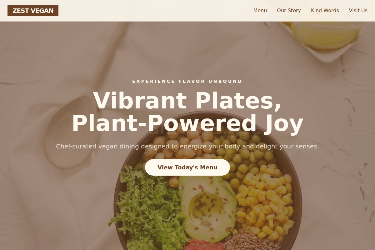 Zest Vegan Food