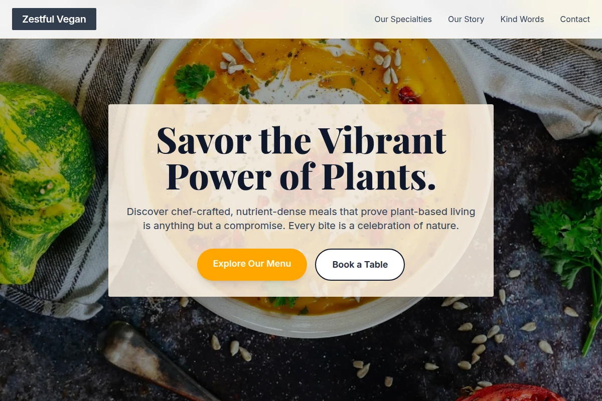 Zestful Vegan Food